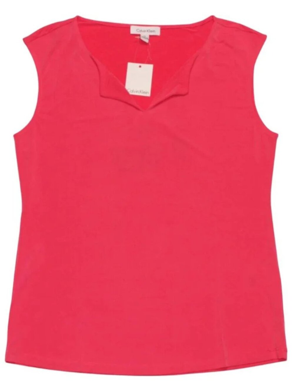 Calvin Klein Women's Sleeveless Red Shirt K5DH7014 NWT Size M